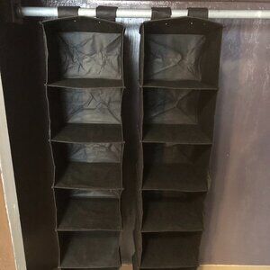 Hanging Closet Organizers, Set of 2